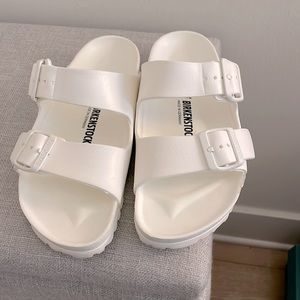 6-6.5 Birkenstock Eva White